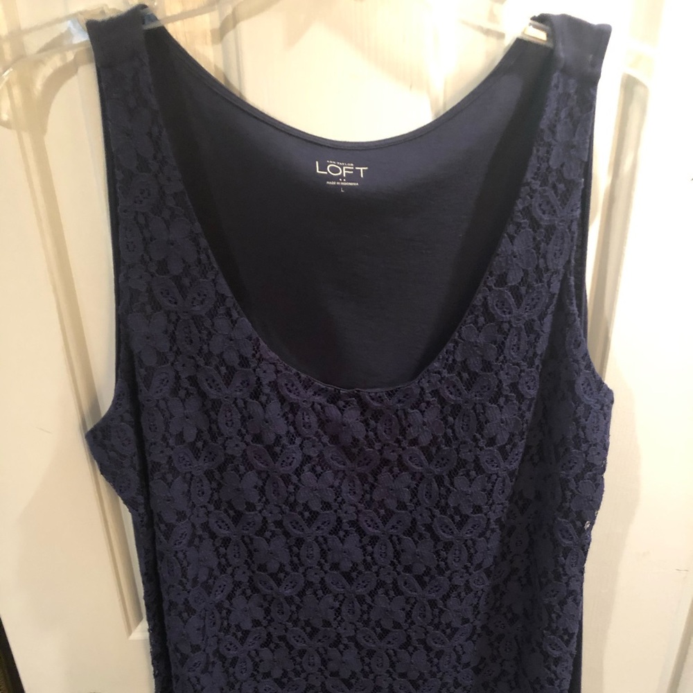 Loft Navy Tank Top